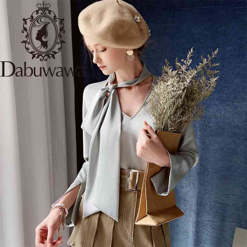 Dabuwawa Chic Solid Long Sleeve Women Blouse Shirt Spring Neck Tie Blouses Shirt Elegant Work Wear Office Lady Top DT1CST017 210520, Green
Dabuwawa Chic Solid Long Sleeve Women Blouse Shirt Spring Neck Tie Blouses Shirt Elegant Work Wear Office Lady Top DT1CST017 210520, Green