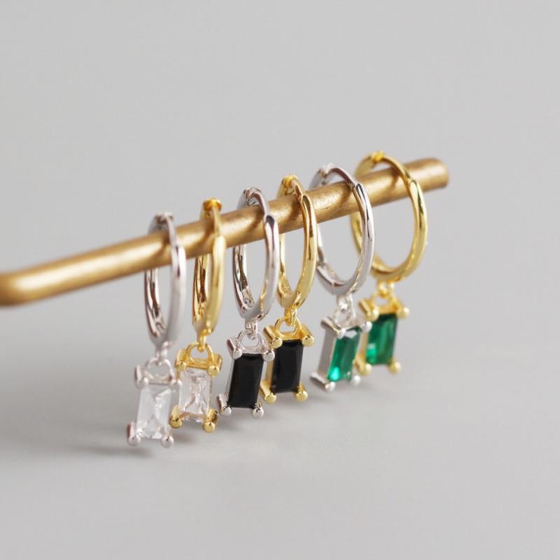 Dangle & Chandelier Punk Fashionable Rectangular Zircon Design Drop Earrings Simple Stainless Steel Gold And Green Pendants Gift For Women J, Silver
Dangle & Chandelier Punk Fashionable Rectangular Zircon Design Drop Earrings Simple Stainless Steel Gold And Green Pendants Gift For Women J, Silver