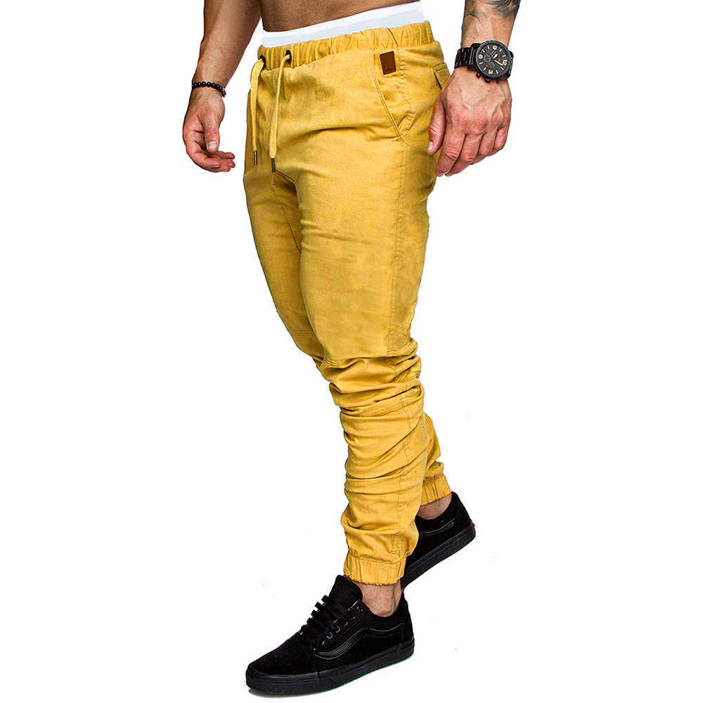 LIFENWENNA Autumn Men's Pants Hip Hop Harem Joggers Pants Male Trousers Mens Joggers Solid Pants Sweatpants S-XXL 210528