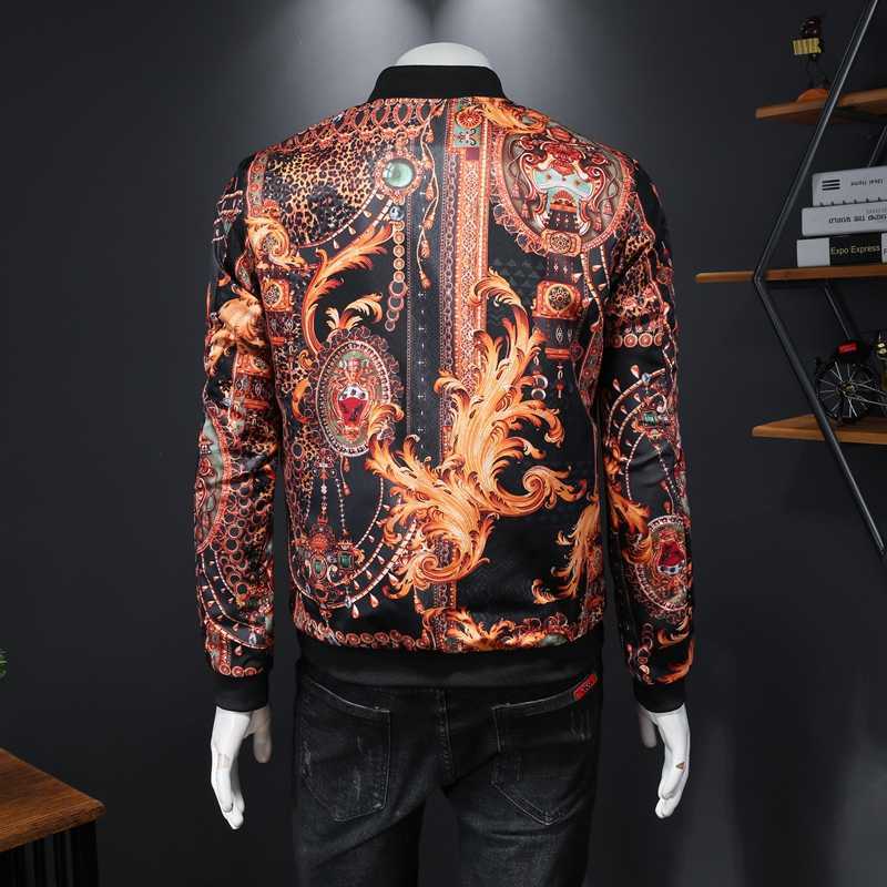 Jacket Men Vintage Printing Bomber Jackets Fashion Windbreaker streetwear Coat Outerwear Jaqueta Masculina 210527
