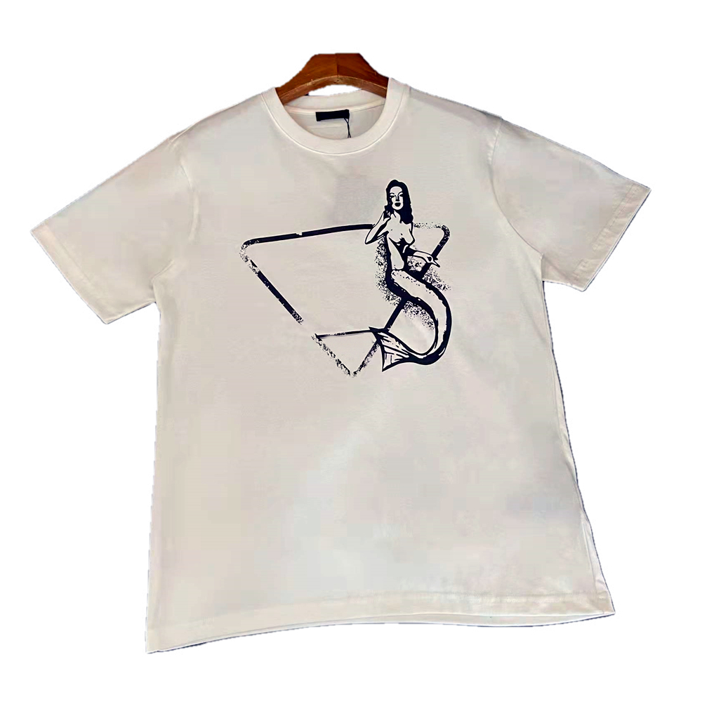 22ss fashion casual T shirt designer Prad couple short-sleeved mermaid 100% cotton black and white size S-XL, 01
22ss fashion casual T shirt designer Prad couple short-sleeved mermaid 100% cotton black and white size S-XL, 01