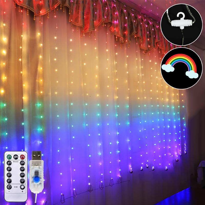 Curtain String Lights Christmas Flash Fairy Garland Remote Control For Wedding/Party/Curtain/Garden Decoration N LED Strips
Curtain String Lights Christmas Flash Fairy Garland Remote Control For Wedding/Party/Curtain/Garden Decoration N LED Strips