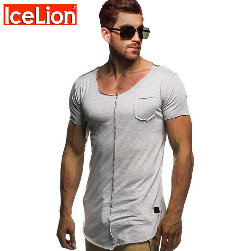 IceLion Summer Long T Shirt Men Short Sleeve Fitness T-shirt Fashion Solid Slim Fit O Neck Tshirt Men's Hip Hop Streetwear 210629, Gray
IceLion Summer Long T Shirt Men Short Sleeve Fitness T-shirt Fashion Solid Slim Fit O Neck Tshirt Men's Hip Hop Streetwear 210629, Gray