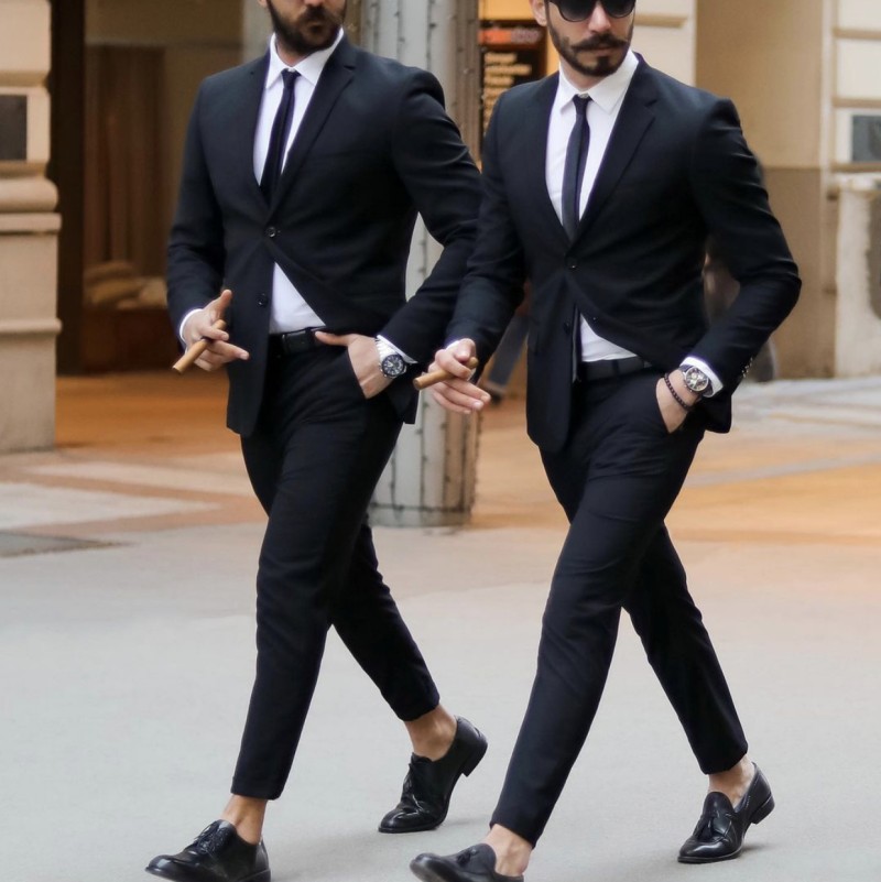 Classy Black Wedding Tuxedos Mens Suits Slim Fit Peaked Lapel Prom BestMan Groomsmen Blazer Dinner Party Business Designs Two Piece Set( Jacket+Pants), White
Classy Black Wedding Tuxedos Mens Suits Slim Fit Peaked Lapel Prom BestMan Groomsmen Blazer Dinner Party Business Designs Two Piece Set( Jacket+Pants), White