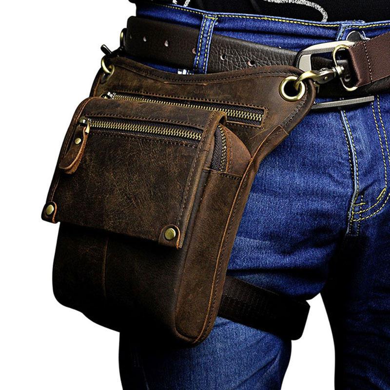 Waist Bags Men Vintage Cowhide Genuine Leather Drop Leg Bag Fanny Pack Belt Hip Bum Travel Motorcycle Riding Messenger Shoulder, Black
Waist Bags Men Vintage Cowhide Genuine Leather Drop Leg Bag Fanny Pack Belt Hip Bum Travel Motorcycle Riding Messenger Shoulder, Black