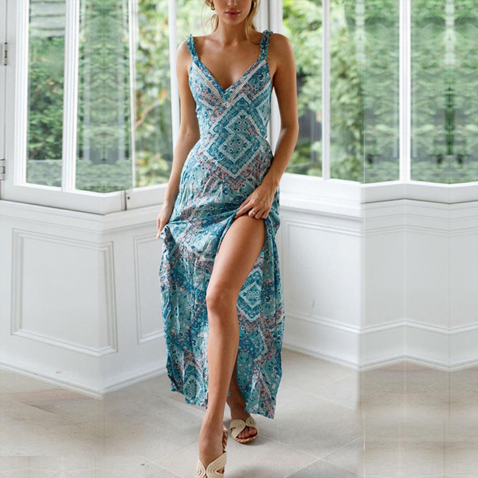 harajuku elegant summer v neck womens dress fashion versatile strap tie waist print maxi sukienka z rozcieciem, Black;gray
harajuku elegant summer v neck womens dress fashion versatile strap tie waist print maxi sukienka z rozcieciem, Black;gray