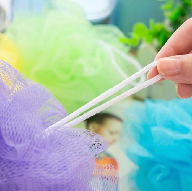 Loofah Bath Ball Mesh Sponges Milk Shower Accessories Nylon Brush Showers Balls 12g Soft Body Cleaning6287133