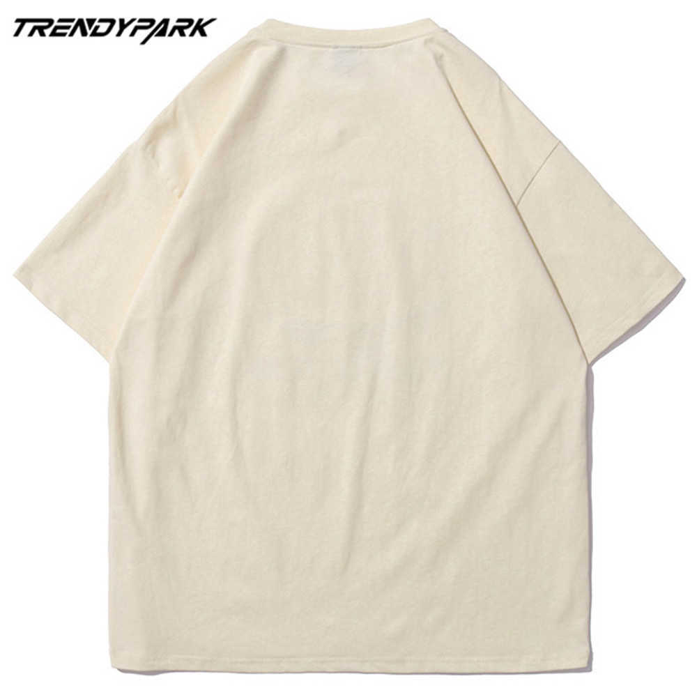 Men's T-shirt Funny Cartoon Small Ducks Summer Short Sleeve Printed Tee Hip Hop Oversized Cotton Casual Harajuku Tshirts 210601