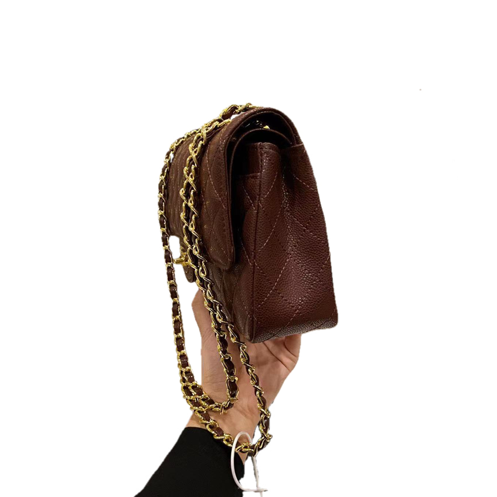 Designer Women Channel shoulder Bag 6 colors genuine leather Handbag Gold hardware High Quality caviar Cowhide Messenger Shoulder bags Chain cross body purse 25cm, No bag
Designer Women Channel shoulder Bag 6 colors genuine leather Handbag Gold hardware High Quality caviar Cowhide Messenger Shoulder bags Chain cross body purse 25cm, No bag