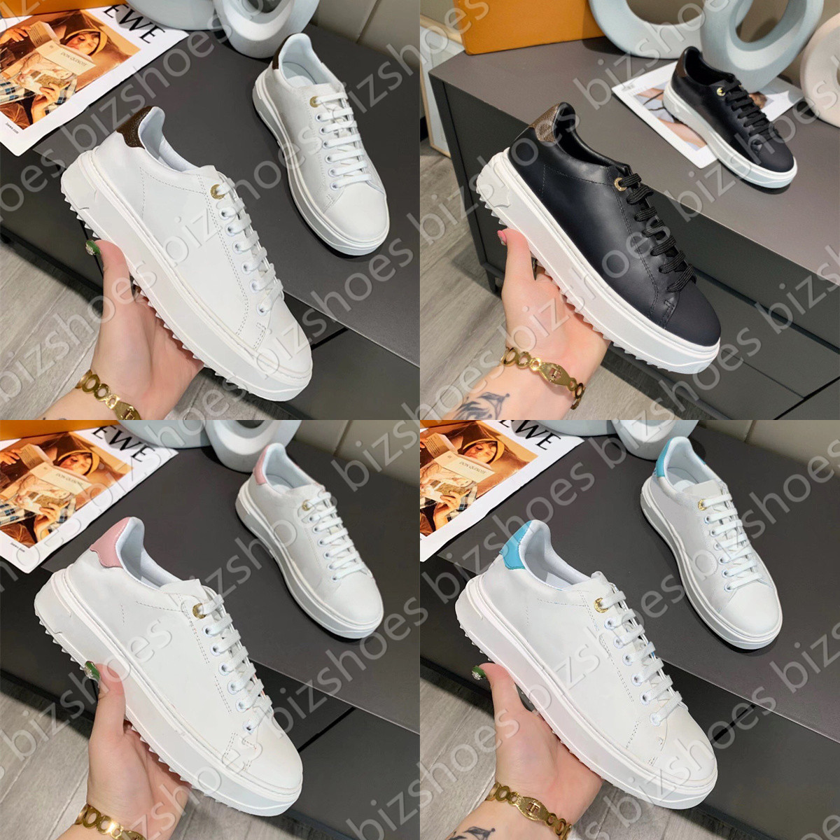 Time Out Sneaker Women Luxurys Shoe Supple White Debossed Calf Leather Gradient Effect Designer Sneakers Elevated Outsole Trainer Casual Shoes, 03
Time Out Sneaker Women Luxurys Shoe Supple White Debossed Calf Leather Gradient Effect Designer Sneakers Elevated Outsole Trainer Casual Shoes, 03