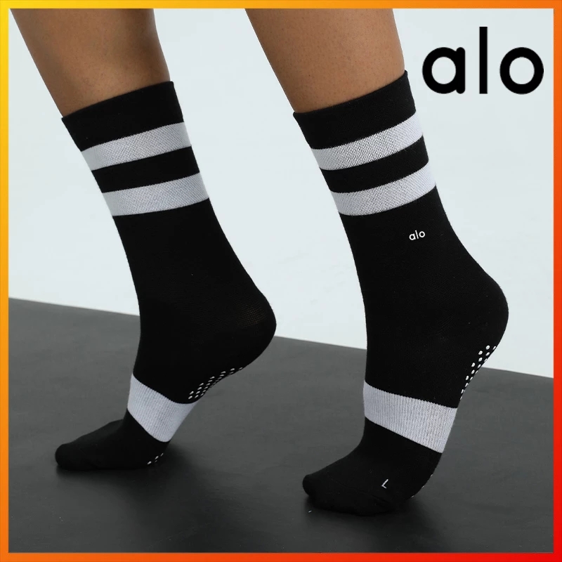 Alo Yoga Stocking Women's Socks Stitching Color Non-slip Yoga Dance Sports Sock Spring And Autumn, Black
Alo Yoga Stocking Women's Socks Stitching Color Non-slip Yoga Dance Sports Sock Spring And Autumn, Black