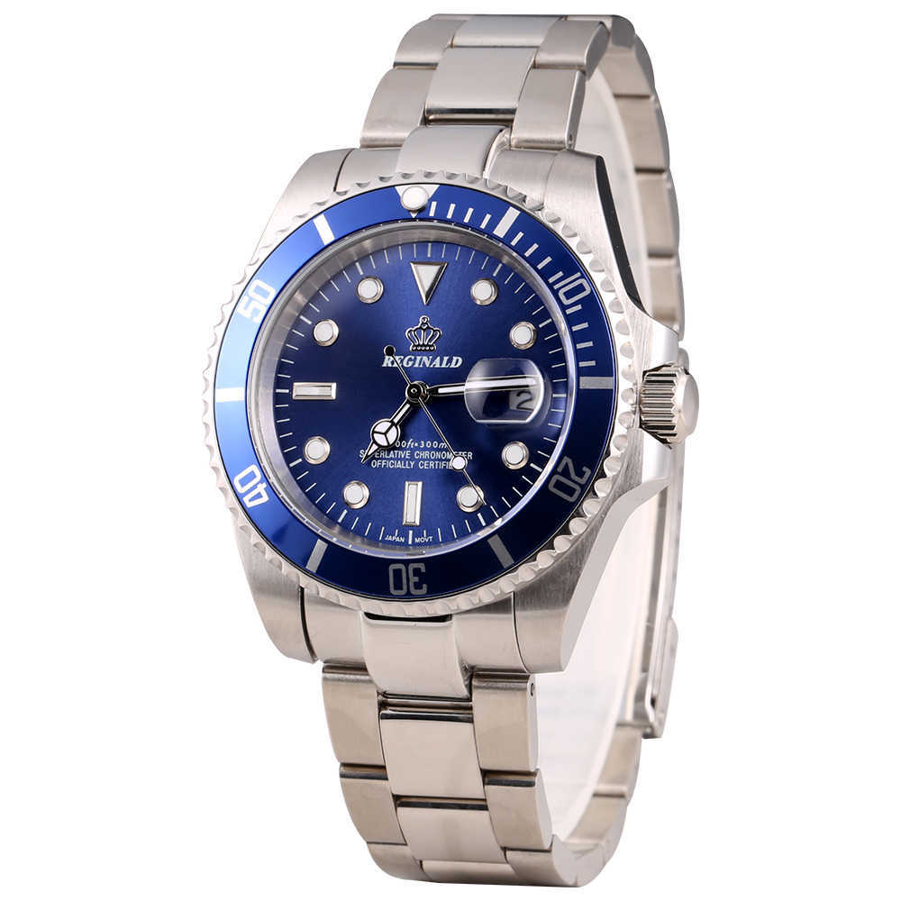 REGINALD Watch Men GMT Rotatable Bezel Japan Miyota 2115 Movt Full Stainless steel Quartz Watches relogio masculino 210630, Black red no box
REGINALD Watch Men GMT Rotatable Bezel Japan Miyota 2115 Movt Full Stainless steel Quartz Watches relogio masculino 210630, Black red no box
