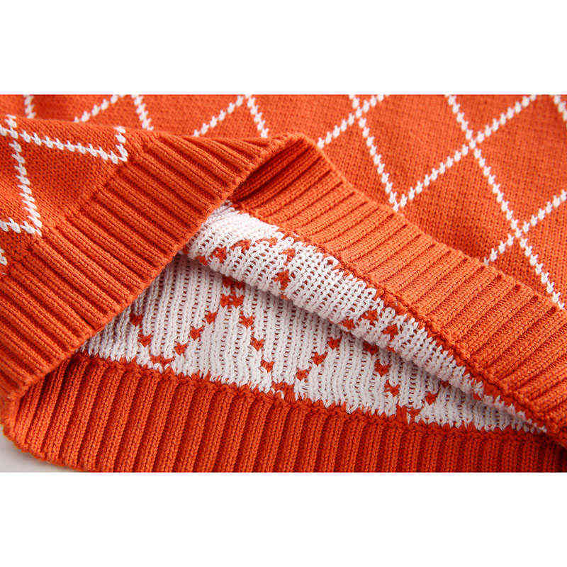 Autumn Kids Boys Girls Sleeveless Grid Sweater Vest Children Clothing Winter Baby Kids Boys Girls Pullover Sweaters Vest Y0925