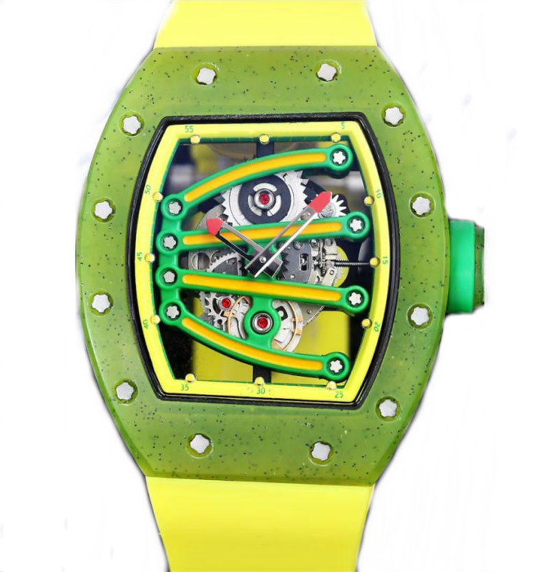 Men's watch made of glass composite shell automatic imported mechanical movement rubber band spring folding buckle 41mm, Customize
Men's watch made of glass composite shell automatic imported mechanical movement rubber band spring folding buckle 41mm, Customize