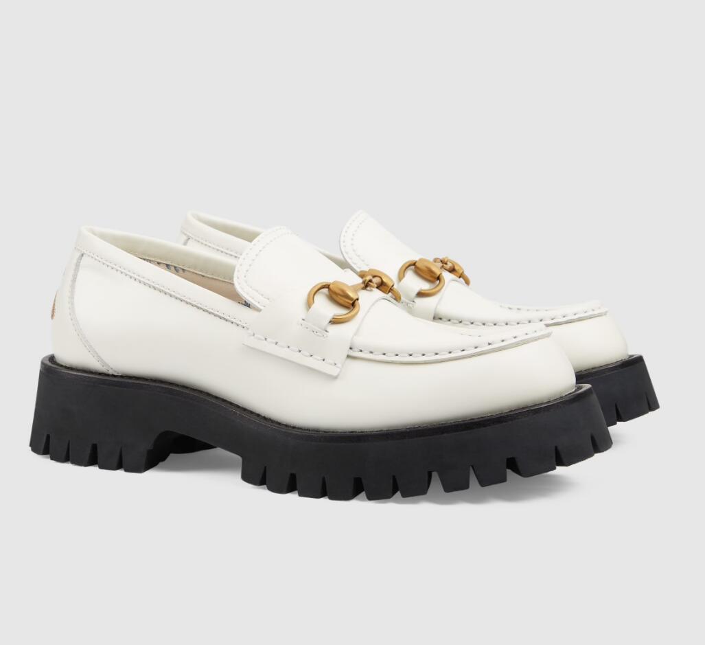 Top Luxury Women Lug Sole Horsebit Loafer Shoes Gold-toned Embroidery Bee Slip On Platfrom Sneakers Lady Leather White Black Comfort Walking
Top Luxury Women Lug Sole Horsebit Loafer Shoes Gold-toned Embroidery Bee Slip On Platfrom Sneakers Lady Leather White Black Comfort Walking