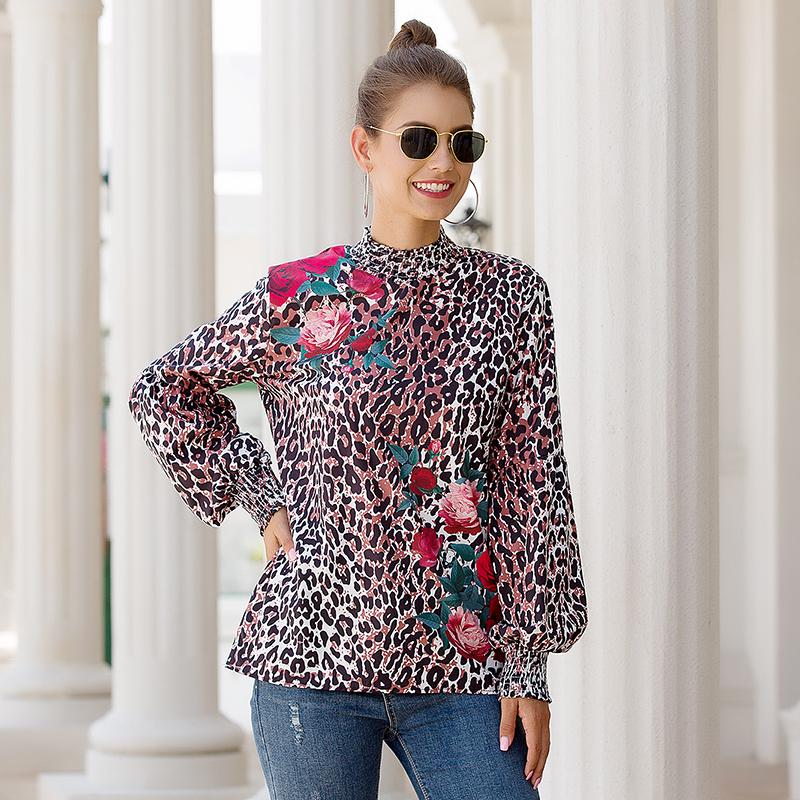 Women' Blouses & Shirts Stand-up Collar Lantern Sleeve Loose Casual Spring And Autumn Retro Floral Print Streetwear Commute Office, Leopard
Women' Blouses & Shirts Stand-up Collar Lantern Sleeve Loose Casual Spring And Autumn Retro Floral Print Streetwear Commute Office, Leopard