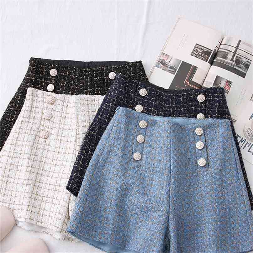 High Waist Tweed Shorts Women Casual Loose Ladies Fashion Spring Autumn Slim Button All-match 210722, Tbiqdkd071
High Waist Tweed Shorts Women Casual Loose Ladies Fashion Spring Autumn Slim Button All-match 210722, Tbiqdkd071