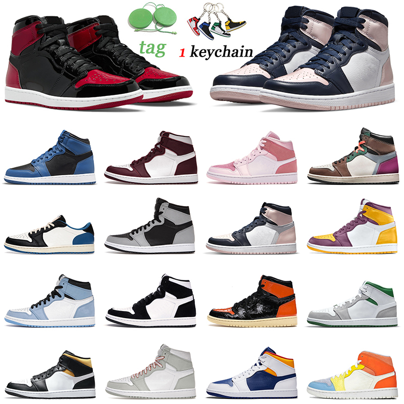 Jumpman 1 1s Men Basketball Shoes Women Mens Trainers Sports Sneakers Fashion Outdoor High Low Top Bred Patent University Blue Shattered, Crimson tint toe
Jumpman 1 1s Men Basketball Shoes Women Mens Trainers Sports Sneakers Fashion Outdoor High Low Top Bred Patent University Blue Shattered, Crimson tint toe