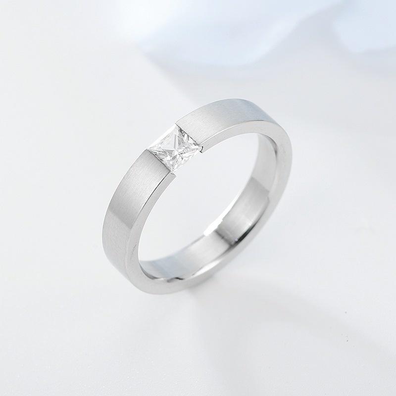 Wedding Rings Jewelry Simple Mouth Micro Inlaid Zircon Couple Fashion Stainless Steel Minority Party Trendy Statement For Girls
Wedding Rings Jewelry Simple Mouth Micro Inlaid Zircon Couple Fashion Stainless Steel Minority Party Trendy Statement For Girls
