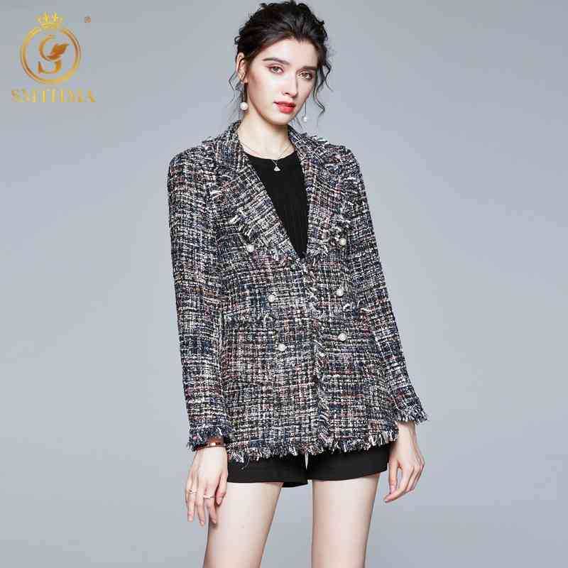 Autumn And Winter Female Casual Jacket Coat Tassel Loose Checkered Tweed Chaquetas De Mujer 210520, Photo color
Autumn And Winter Female Casual Jacket Coat Tassel Loose Checkered Tweed Chaquetas De Mujer 210520, Photo color