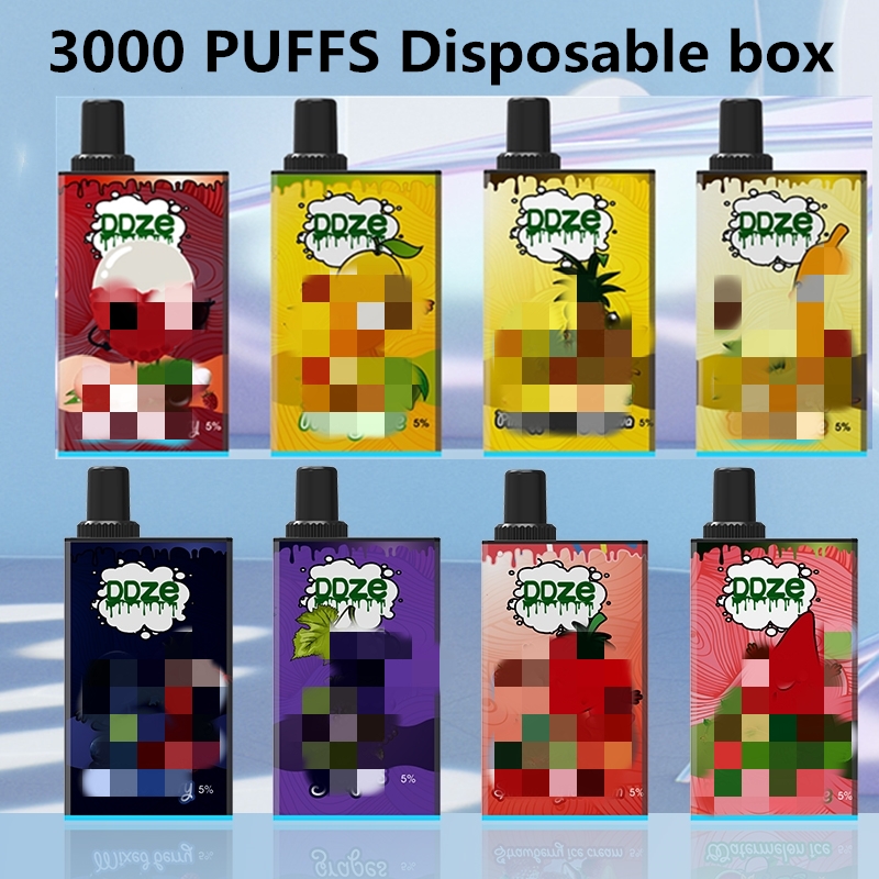 Authentic DDZE Disposable Vape mod box Electronic Cigarette 11ML capacity 100mah battery 3000 puffs RGB Light glowing vaporizer bar bang pro
Authentic DDZE Disposable Vape mod box Electronic Cigarette 11ML capacity 100mah battery 3000 puffs RGB Light glowing vaporizer bar bang pro