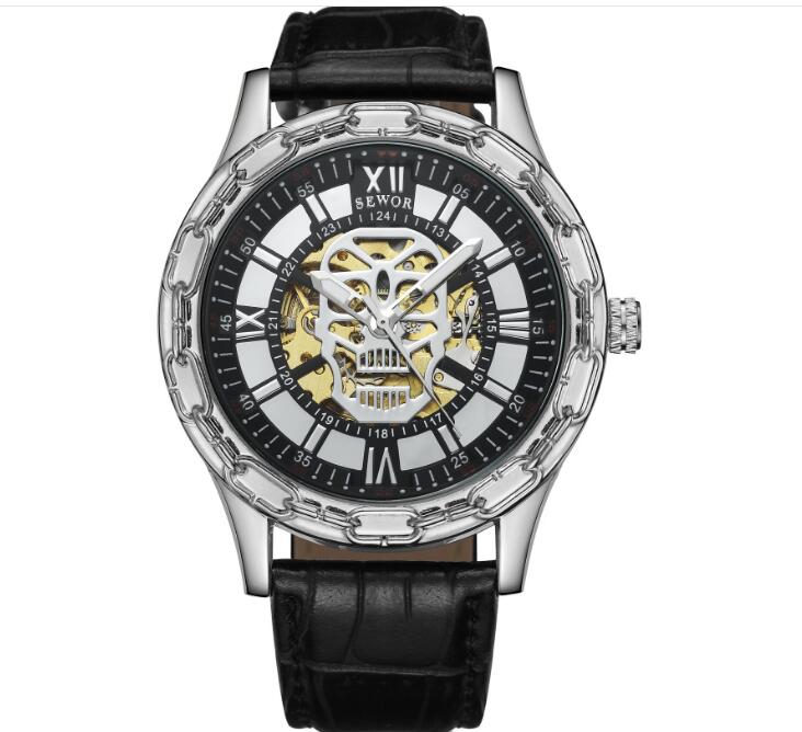 SEWOR mechanical watch Automatic movement leather belt men's Business fashion watches SEW11