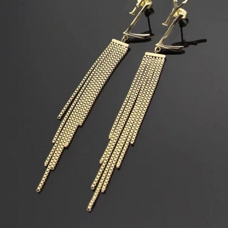 Luxury Style Women Fashion Tassel Stud Earring Top Quality Stainless Steel Lover Gifts Designer Jewelry Engagement Earrings Wholesale
Luxury Style Women Fashion Tassel Stud Earring Top Quality Stainless Steel Lover Gifts Designer Jewelry Engagement Earrings Wholesale