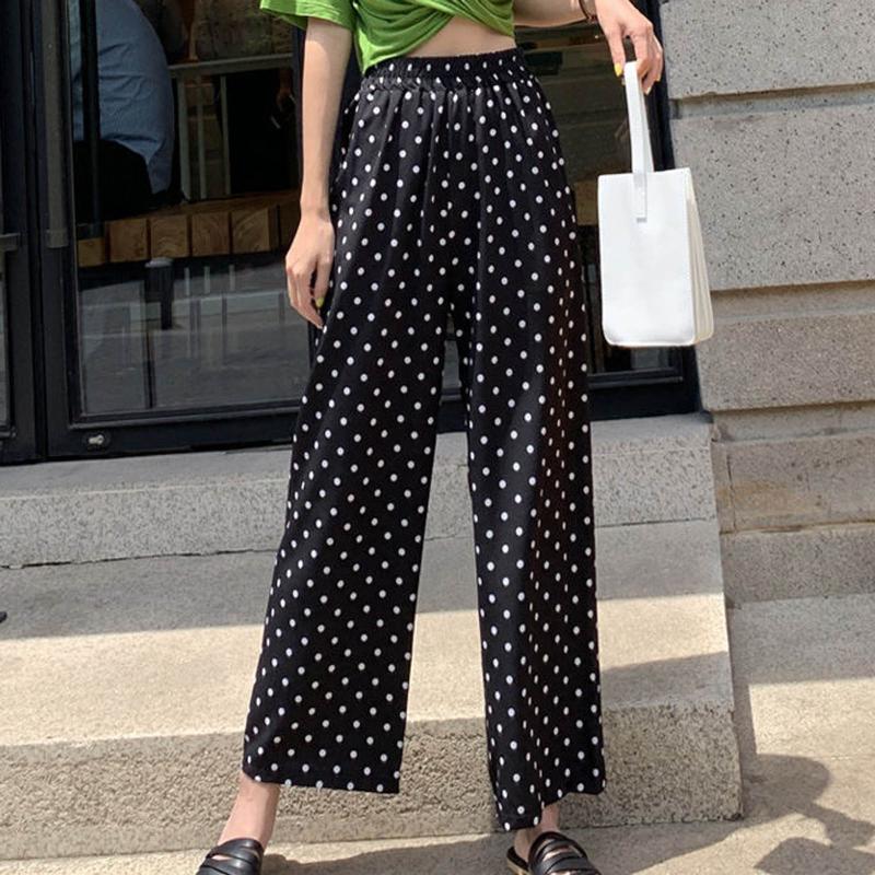 Women's Pants & Capris Korean Style Pant Women Summer Wave Point Straight High Waist Trousers Fashion Streetwear Wide Leg Dro, Black
Women's Pants & Capris Korean Style Pant Women Summer Wave Point Straight High Waist Trousers Fashion Streetwear Wide Leg Dro, Black
