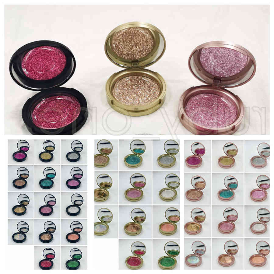 Rose Gold Round Eyelash Packaging Boxes With Mirror False Eyelashes Packaging Box Plastic Lashes Box Empty Eyelash Box Case 37setyle