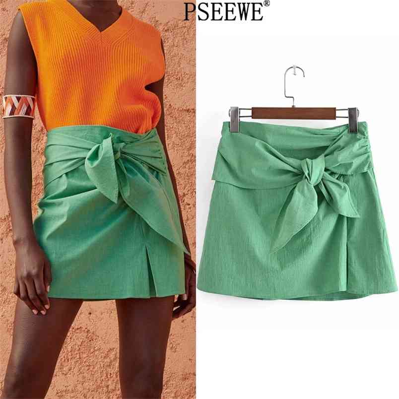 Women Skirt Bow Green High Waist Mini s Woman Fashion A Line Summer Short Vintage Female s 210519
Women Skirt Bow Green High Waist Mini s Woman Fashion A Line Summer Short Vintage Female s 210519