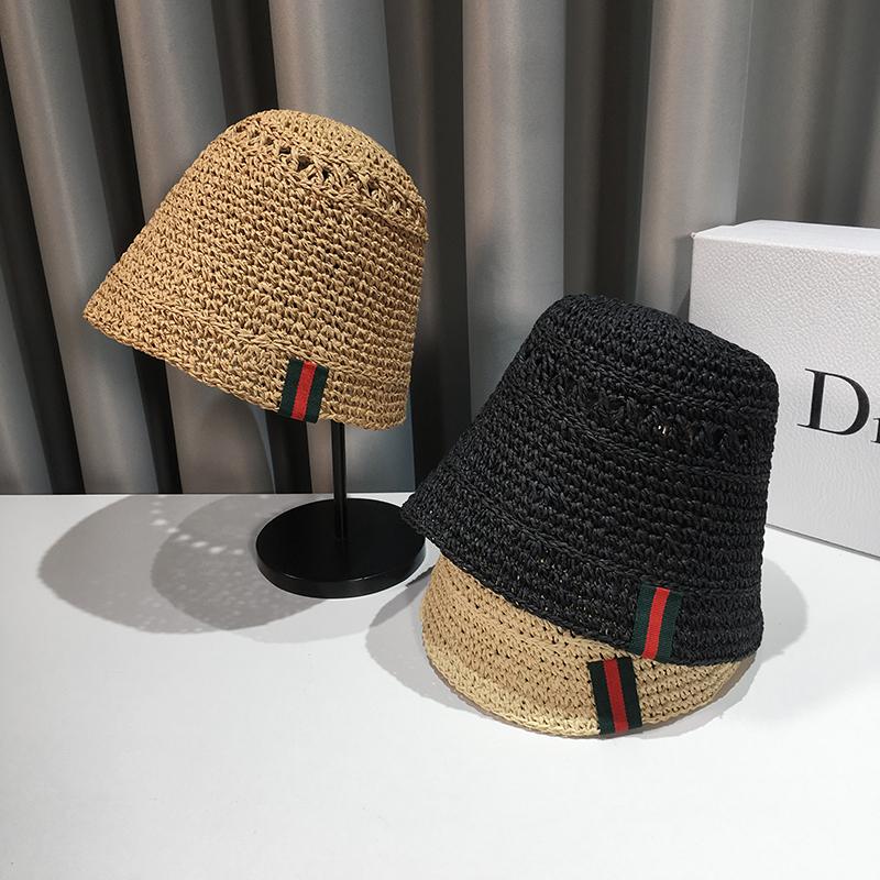 Bucket Hat Female Summer Hollowed-out Straw Japanese Bell Basin Sunshade Fisherman Hats For Women Wide Brim, Blue;gray
Bucket Hat Female Summer Hollowed-out Straw Japanese Bell Basin Sunshade Fisherman Hats For Women Wide Brim, Blue;gray