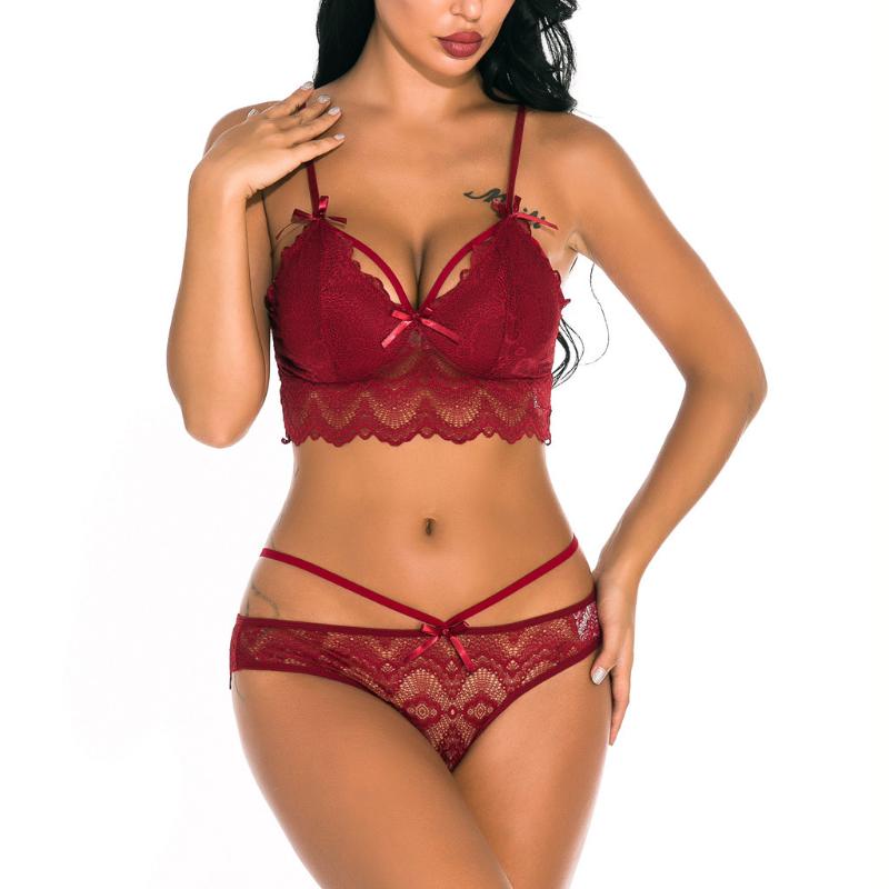 Bras Sets KANCOOLD Women Sexy Lace Sleepwear Lingerie Temptation Push Up Bra Underwear Nightwear Set Deep V Gather Erotic, Black
Bras Sets KANCOOLD Women Sexy Lace Sleepwear Lingerie Temptation Push Up Bra Underwear Nightwear Set Deep V Gather Erotic, Black