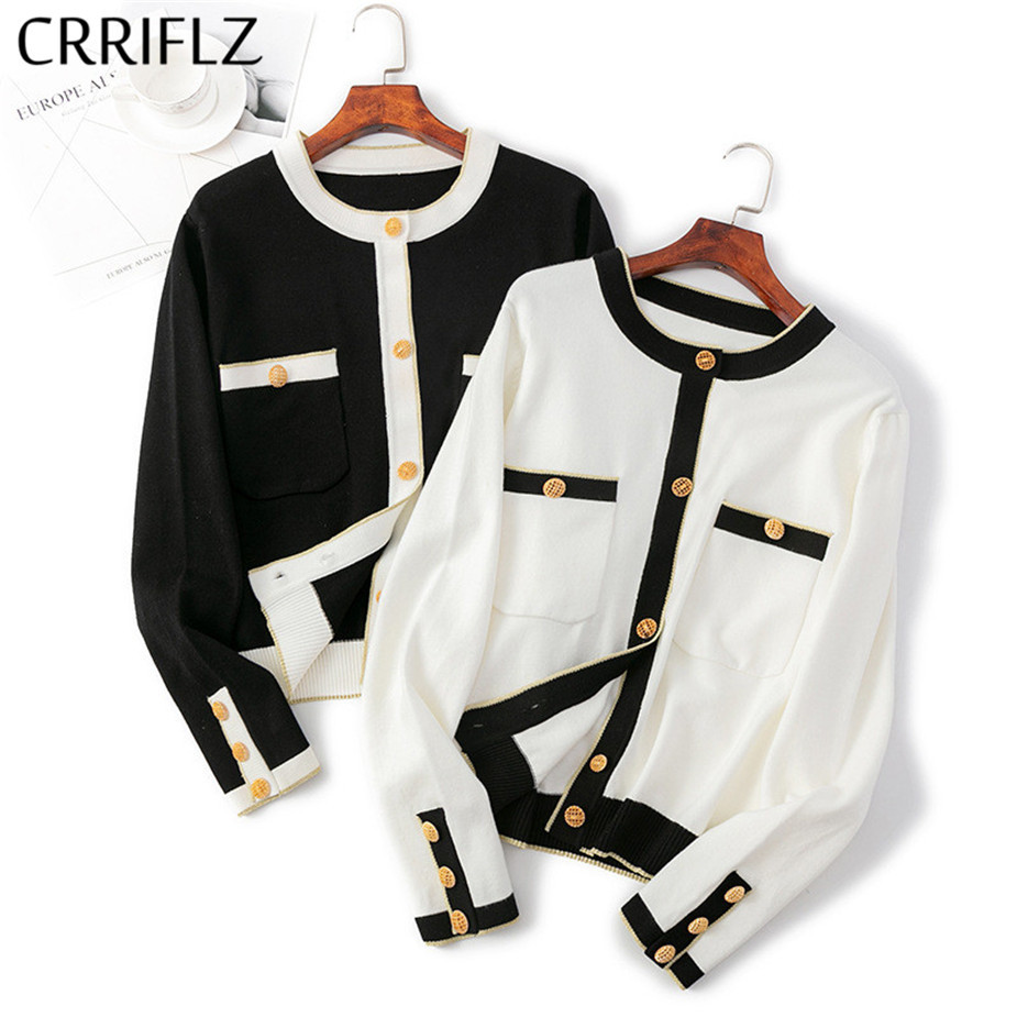 elegant knitted cardigan contrasting color coat women' autumn and winter style slim versatile long-sleeved 210520, White
elegant knitted cardigan contrasting color coat women' autumn and winter style slim versatile long-sleeved 210520, White