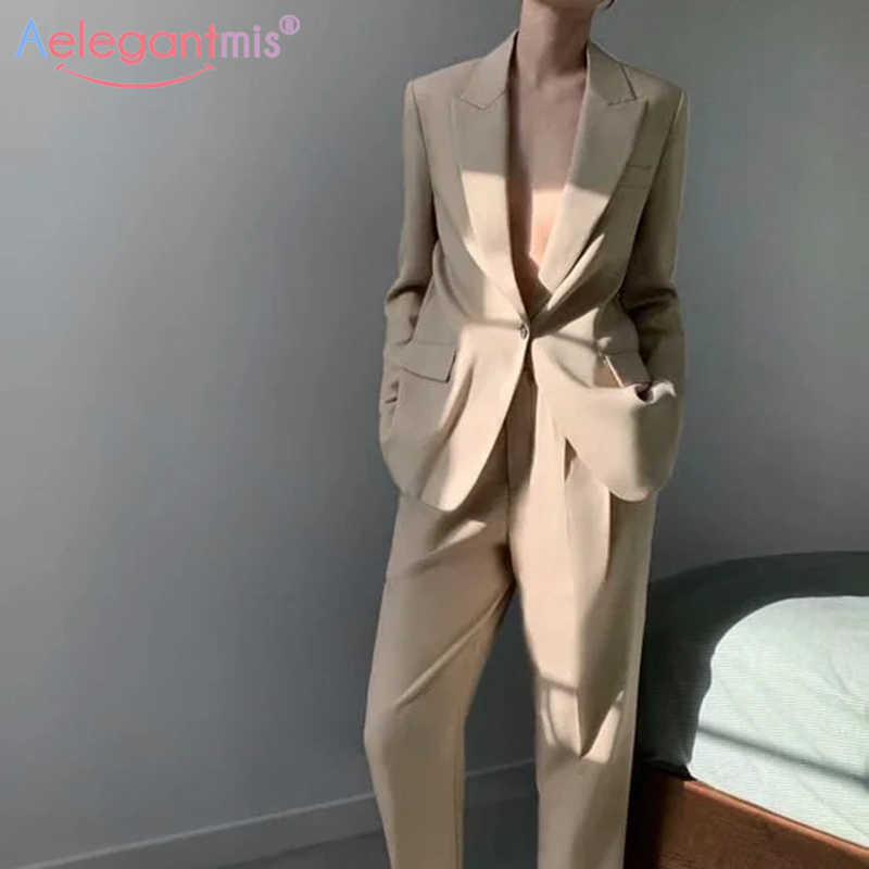 Aelegantmis Vintage Office Lady Blazer Women Loose Casual Blazers Jacket Suit High Quality Spring Korea Chic Outerwear Female OL 210607, Khaki
Aelegantmis Vintage Office Lady Blazer Women Loose Casual Blazers Jacket Suit High Quality Spring Korea Chic Outerwear Female OL 210607, Khaki