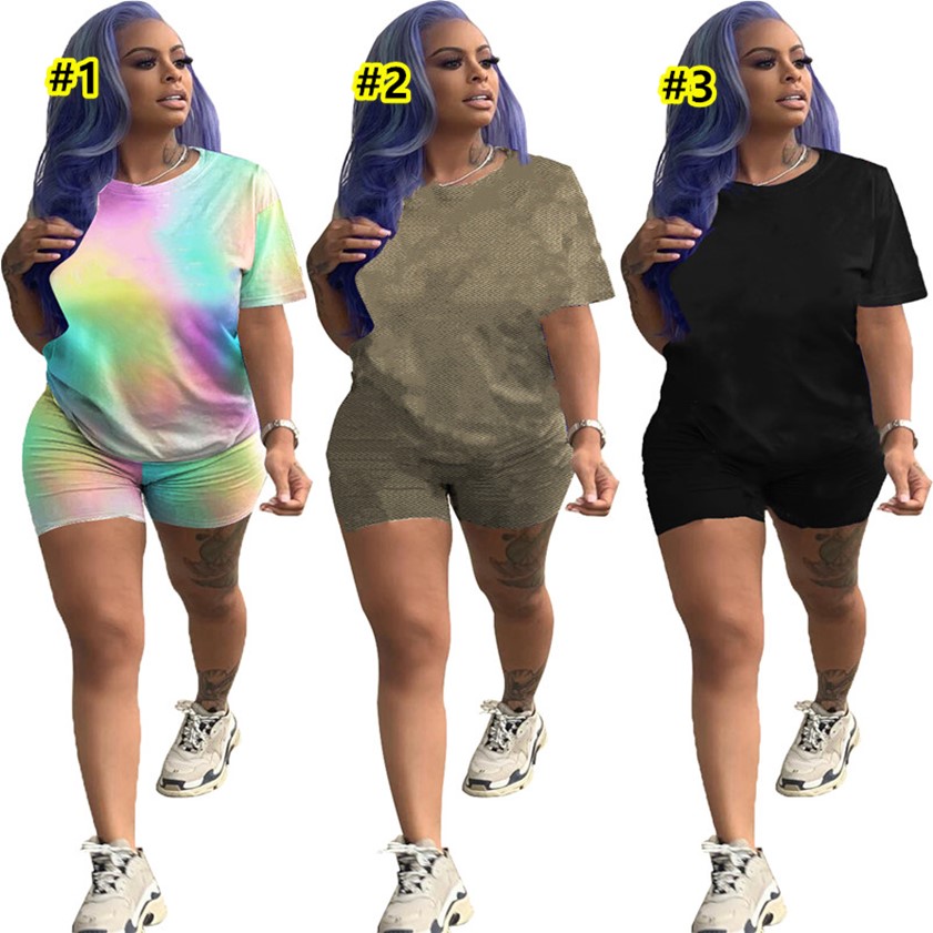 Summer T-shirt+Shorts Women tracksuits Casual outfits Plus size 2XL Sweatsuits 2 piece Set Jogger suits Short sleeve sportswear Running gym clothes With logo DHL 4718, Mix color
Summer T-shirt+Shorts Women tracksuits Casual outfits Plus size 2XL Sweatsuits 2 piece Set Jogger suits Short sleeve sportswear Running gym clothes With logo DHL 4718, Mix color