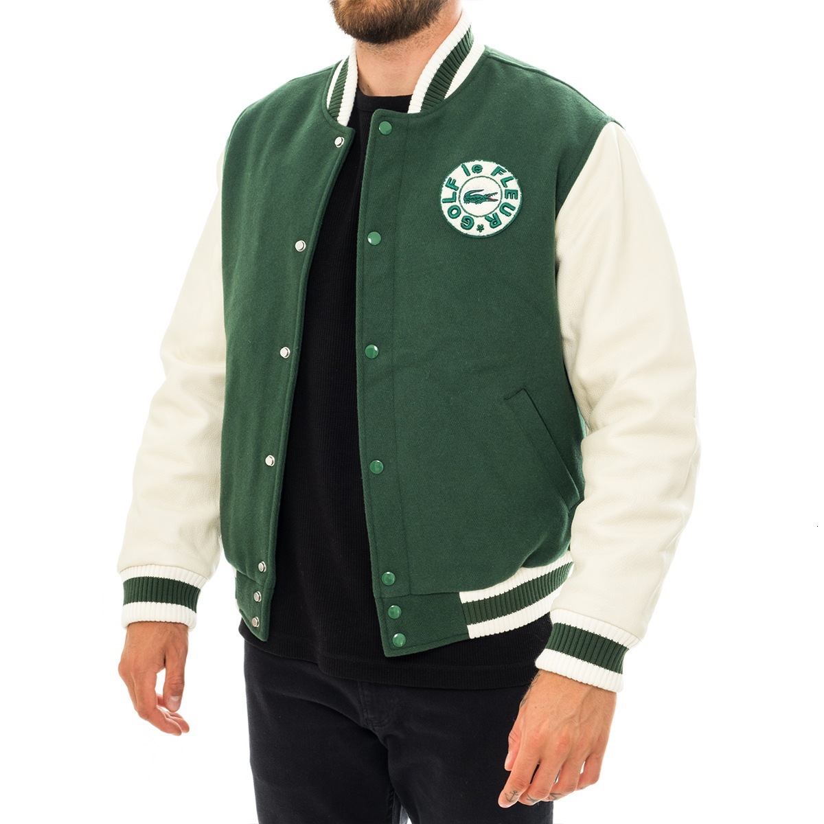 golf Le Fleur New jacket alligator men's and women's Baseball Jacket cotton jacket ins, Black;brown
golf Le Fleur New jacket alligator men's and women's Baseball Jacket cotton jacket ins, Black;brown