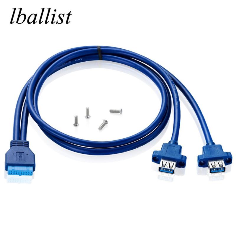 Video Cables & Connectors Lballist MotherBoard 20Pin To Dual USB 3.0 Female Cable With Screw Panel Mount 50cm 75cm
Video Cables & Connectors Lballist MotherBoard 20Pin To Dual USB 3.0 Female Cable With Screw Panel Mount 50cm 75cm