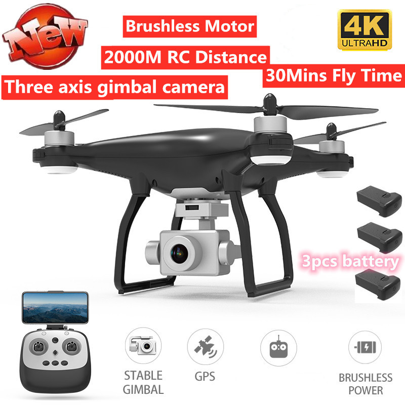 5G 4k HD 3 Axis Gimbal camera WIFI FPV Remote Control quadcopter 2KM RC Distance With Brushless Motor 30Mins Play time GPS Follo, Steer 4k 1battery 1
5G 4k HD 3 Axis Gimbal camera WIFI FPV Remote Control quadcopter 2KM RC Distance With Brushless Motor 30Mins Play time GPS Follo, Steer 4k 1battery 1