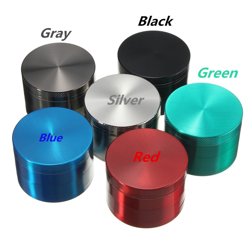 

4 Layers Metal Tobacco Grinders Zinc Alloy Dry Herb Smoke Accessories Hemp Pepper Pot Spice Mill 40 50 55 63mm Mini Cute Grinder