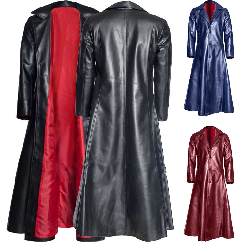 coats jacket Men' Gothic Long Faux Leather Jackets Jaqueta Male Winter -5XL windbreakers mens biker, Black
coats jacket Men' Gothic Long Faux Leather Jackets Jaqueta Male Winter -5XL windbreakers mens biker, Black