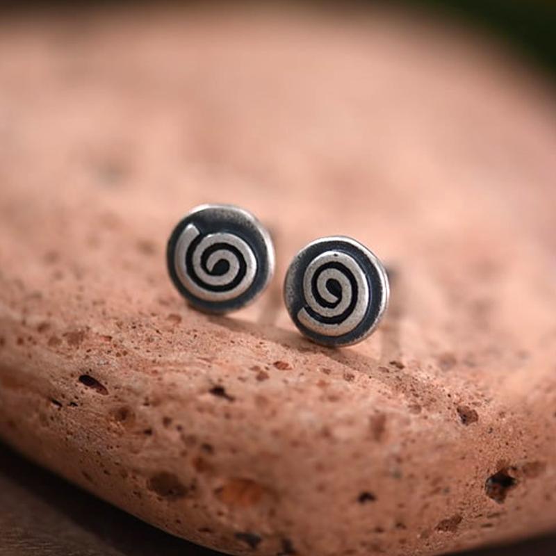 Stud 925 Sterling Silver Round Spiral Swirl Vortex Post Earrings 6.8mm A1787, Golden;silver
Stud 925 Sterling Silver Round Spiral Swirl Vortex Post Earrings 6.8mm A1787, Golden;silver