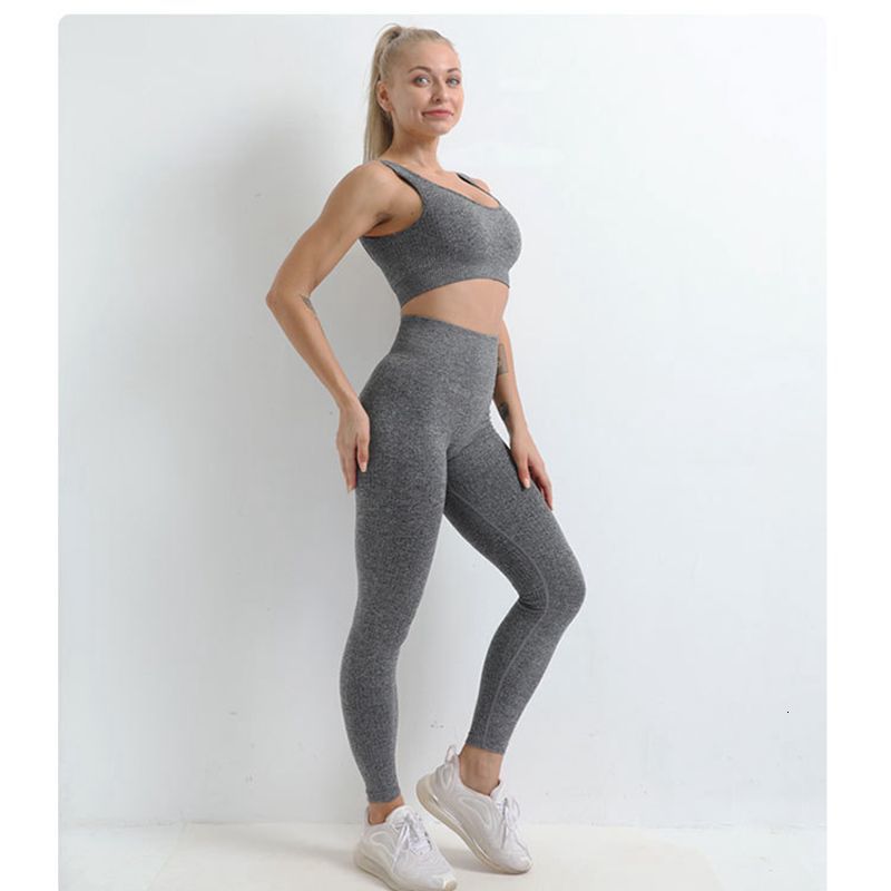 Women's Tracksuits 2 Piece Seamless Yoga Fitness Suit Sportswear Gym Set Dry Fit Workout Sport Clothes for Jogging Active Wear S B, Khaki
Women's Tracksuits 2 Piece Seamless Yoga Fitness Suit Sportswear Gym Set Dry Fit Workout Sport Clothes for Jogging Active Wear S B, Khaki