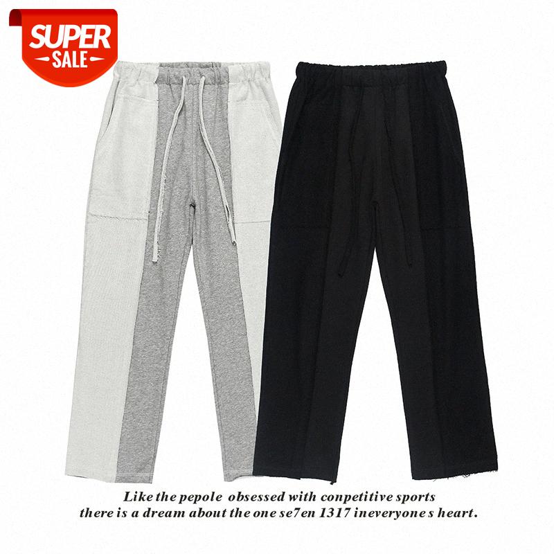 Wind male and female couples versatile solid color stitching mid-waist cotton sports casual trousers #t68z, Black
Wind male and female couples versatile solid color stitching mid-waist cotton sports casual trousers #t68z, Black