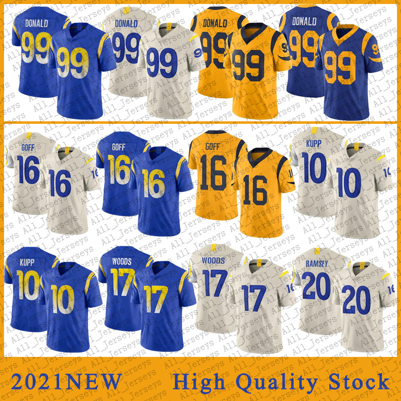 9 Matthew Stafford LA Football Jersey 99 Aaron Donald 10 Cooper Kupp 17 Robert Woods 20 Jalen Ramsey 16 Jared Goff High quality Stitched jerseys, Black;red
9 Matthew Stafford LA Football Jersey 99 Aaron Donald 10 Cooper Kupp 17 Robert Woods 20 Jalen Ramsey 16 Jared Goff High quality Stitched jerseys, Black;red
