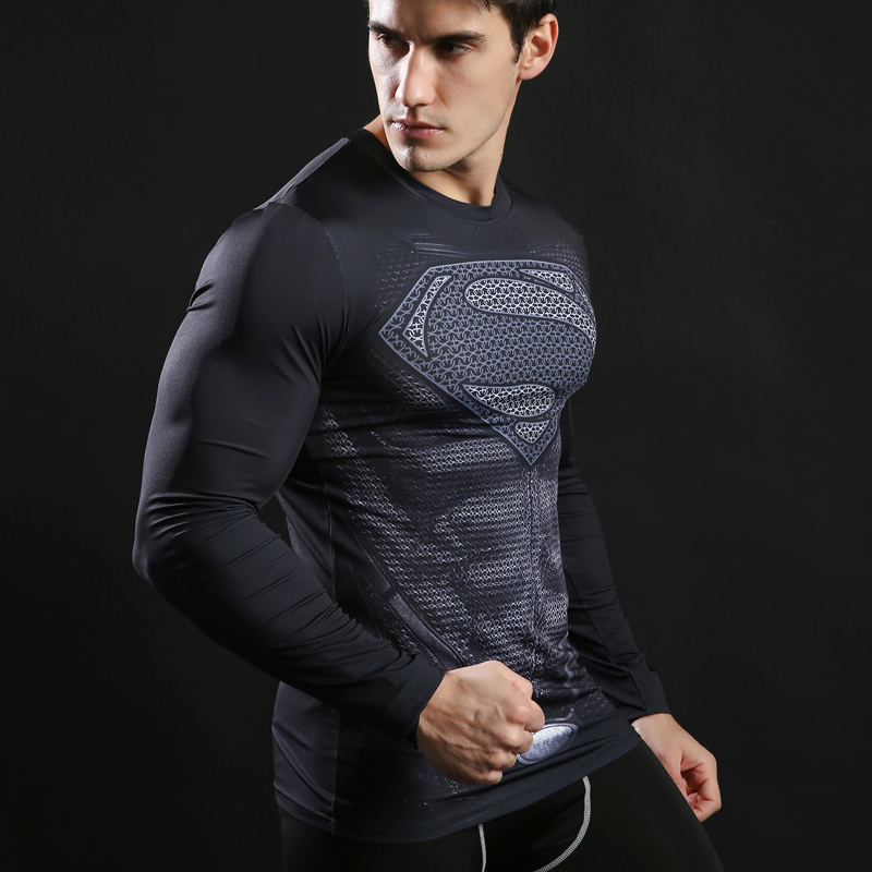 Cool Men Compression Running t Shirt Fitness Tight Long Sleeve Sporting Tshirt Training Quick Dry Shirts Gym Hero 3d T-shirt Man, Af562
Cool Men Compression Running t Shirt Fitness Tight Long Sleeve Sporting Tshirt Training Quick Dry Shirts Gym Hero 3d T-shirt Man, Af562