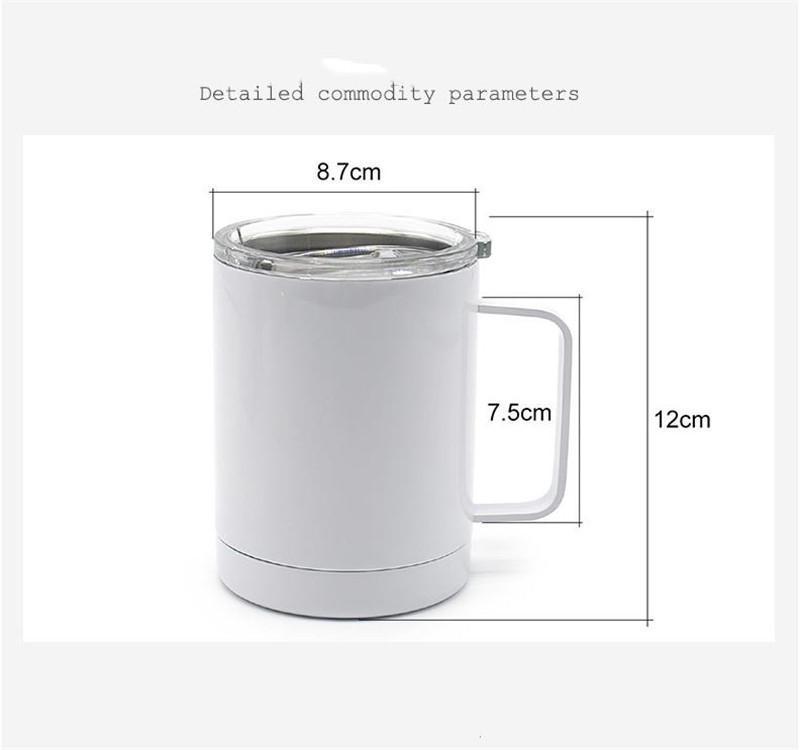 12oz Blank Sublimation Water Mug White Stainless Steel Insulated Cups Double Wall Vacuum Car Cup Portable Travel Tumbler with Handle, Picture shown
12oz Blank Sublimation Water Mug White Stainless Steel Insulated Cups Double Wall Vacuum Car Cup Portable Travel Tumbler with Handle, Picture shown
