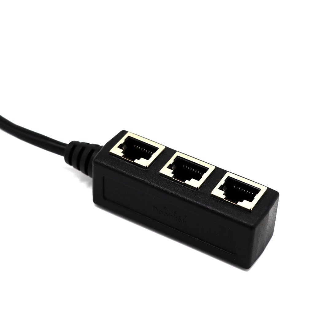 Splitter Ethernet RJ45 Cable Adapter 1 Male to 2/3 Female Port Lan Network Connector Wire Ethernet RJ45 Cable Adapter