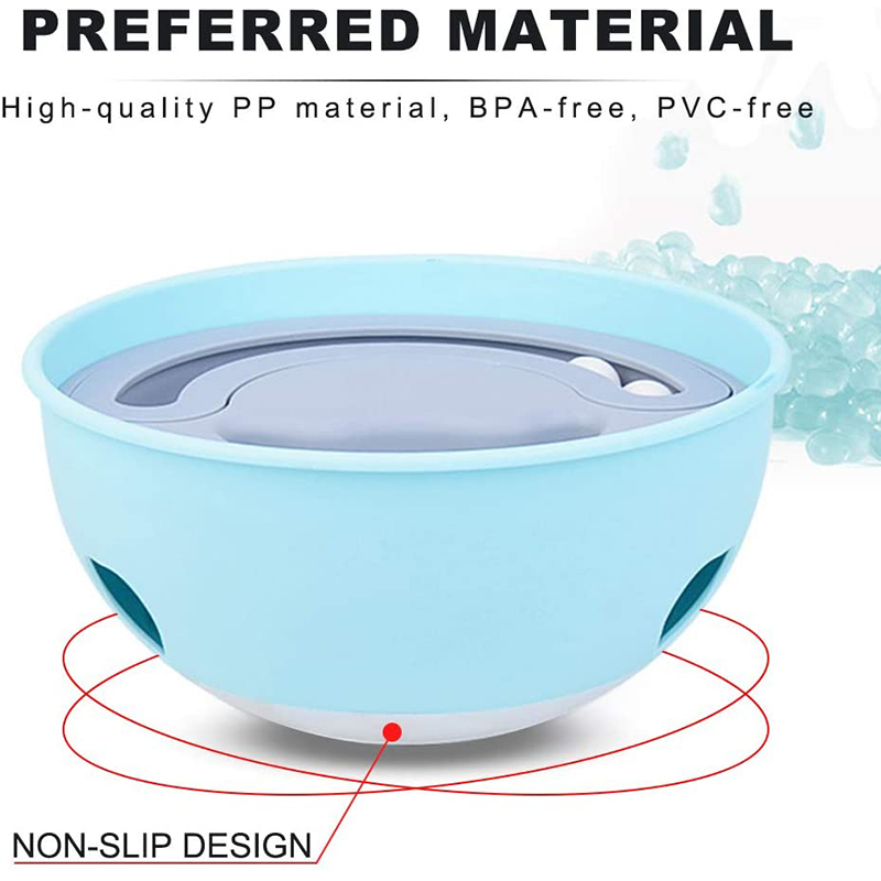 Dog Slow Feeder Bowls Nontoxic Food Dispensing Pet Leaking Food Bowl No Choking IQ Training Tumbler Puppy Interactive Puzzle Toy