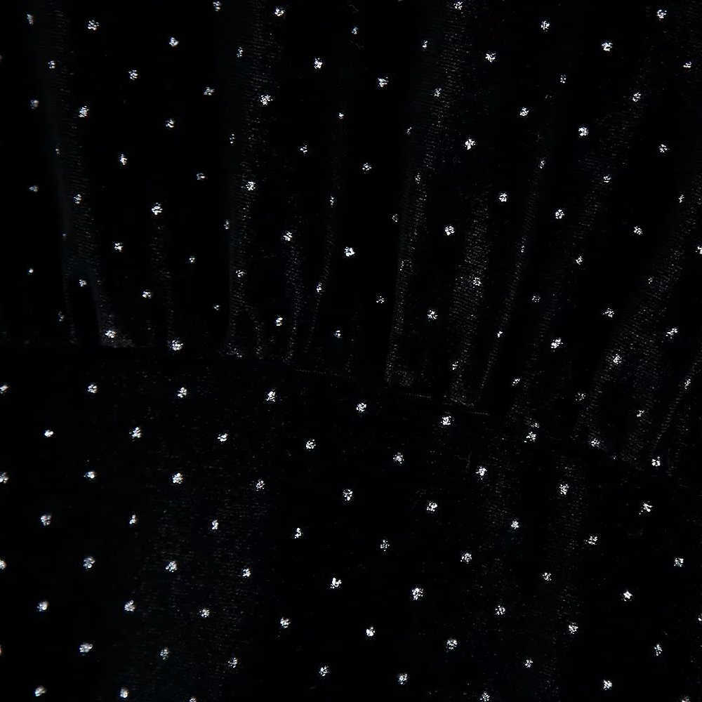 Women Dress Velvet Beading V-neck Short Dress Vintage Retro Elegant Chic Mini Woman Dresses 210709