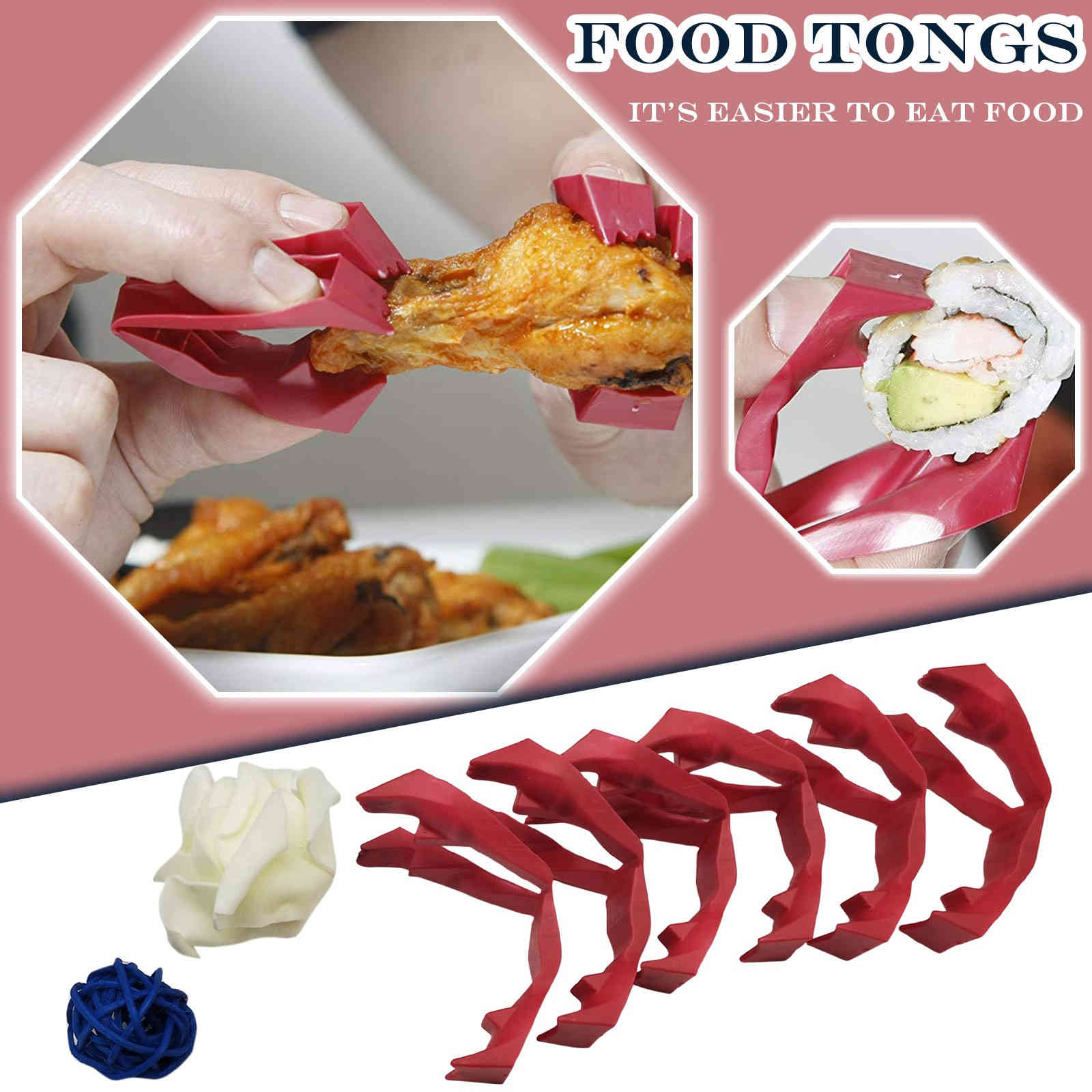 Cozimento multifunctional kitchen tweezers of food anti-scaled food tweezers food tool kitchen wedge of bread mini thermal insulation clip
